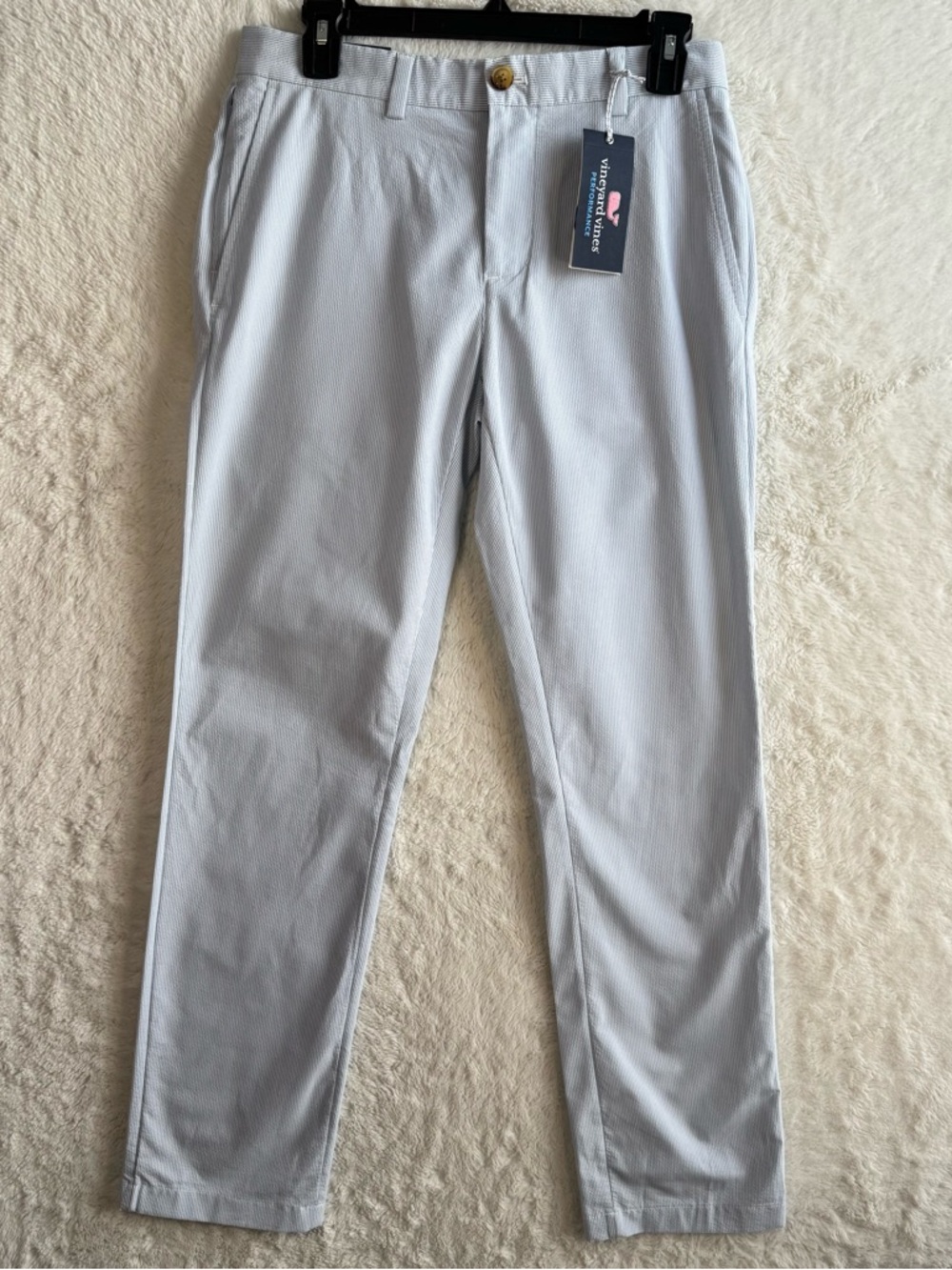 Vineyard Vines Light Blue Pinstripe Men’s Dress Pants - Picture 2 of 9